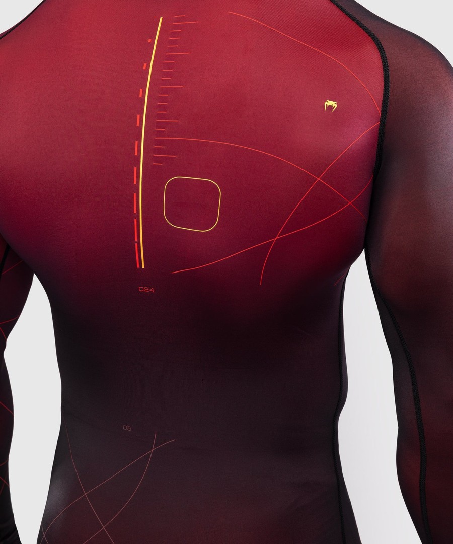 venum tactical xt herre langermet rashguard - svartburgundergull