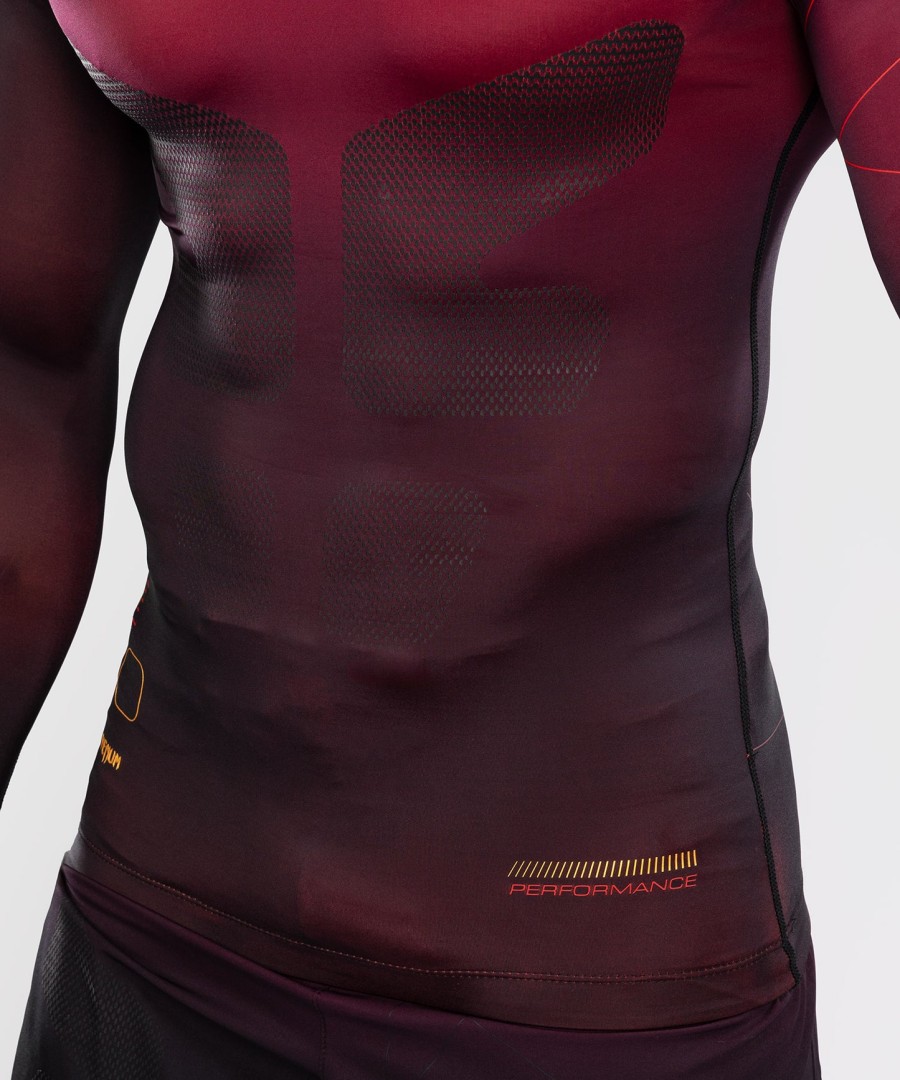 venum tactical xt herre langermet rashguard - svartburgundergull