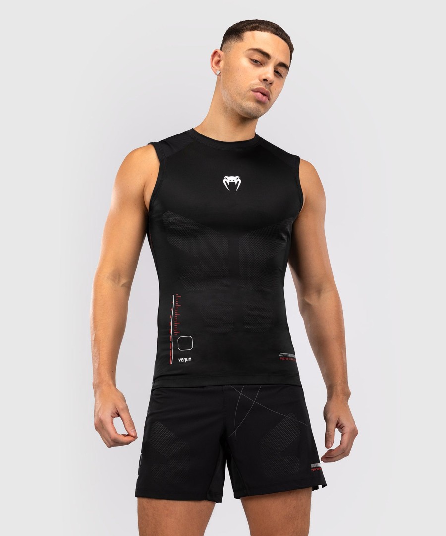 venum tactical xt ermeløs rashguard - svartildrød
