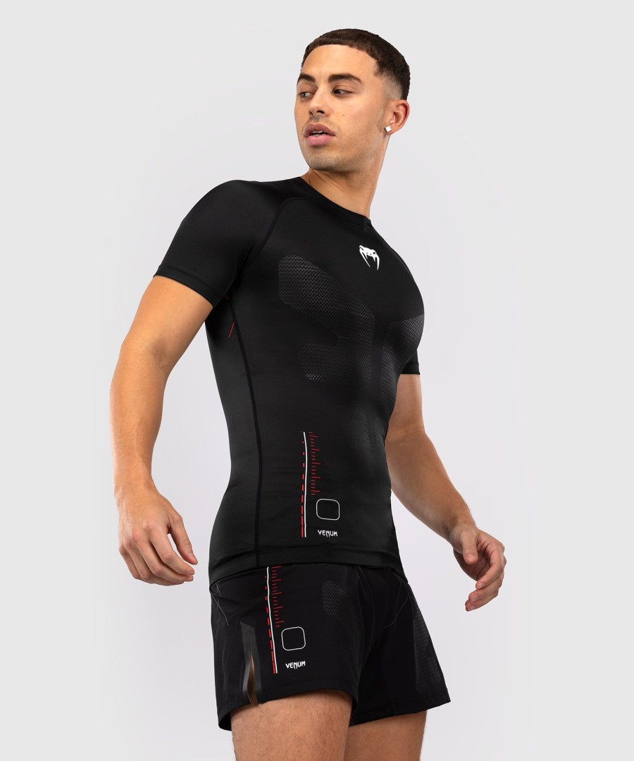 venum tactical xt kortermet rashguard - svartildrød