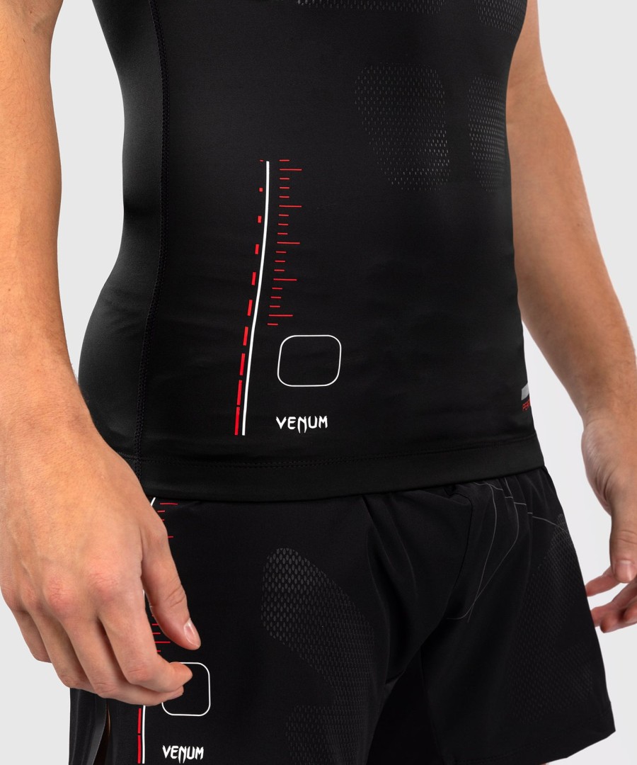 venum tactical xt kortermet rashguard - svartildrød