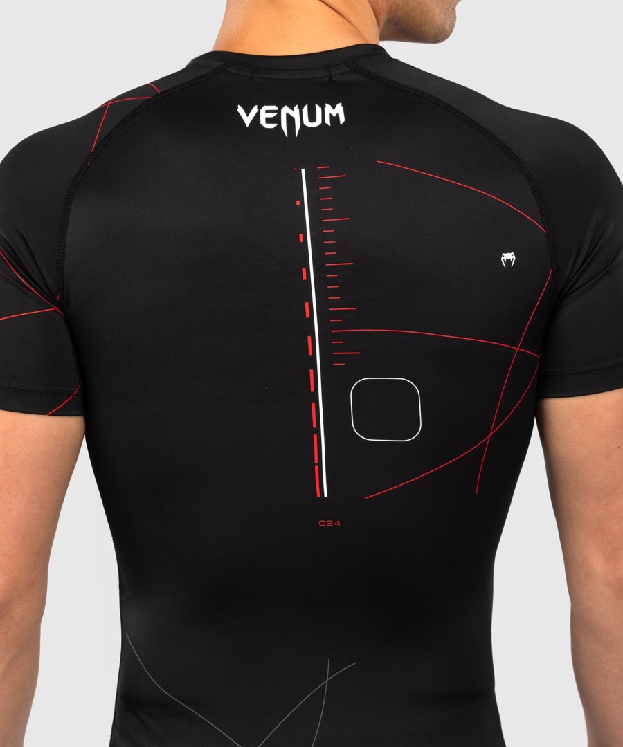 venum tactical xt kortermet rashguard - svartildrød