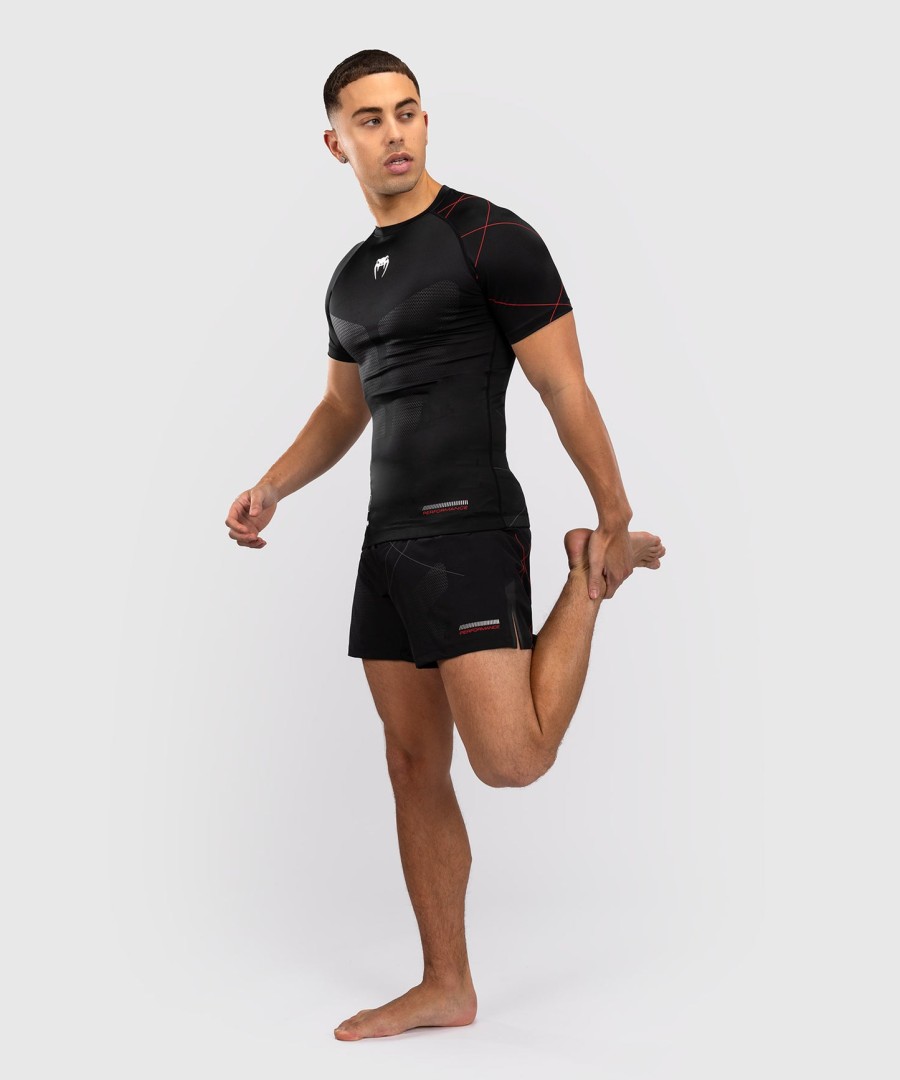 venum tactical xt kortermet rashguard - svartildrød