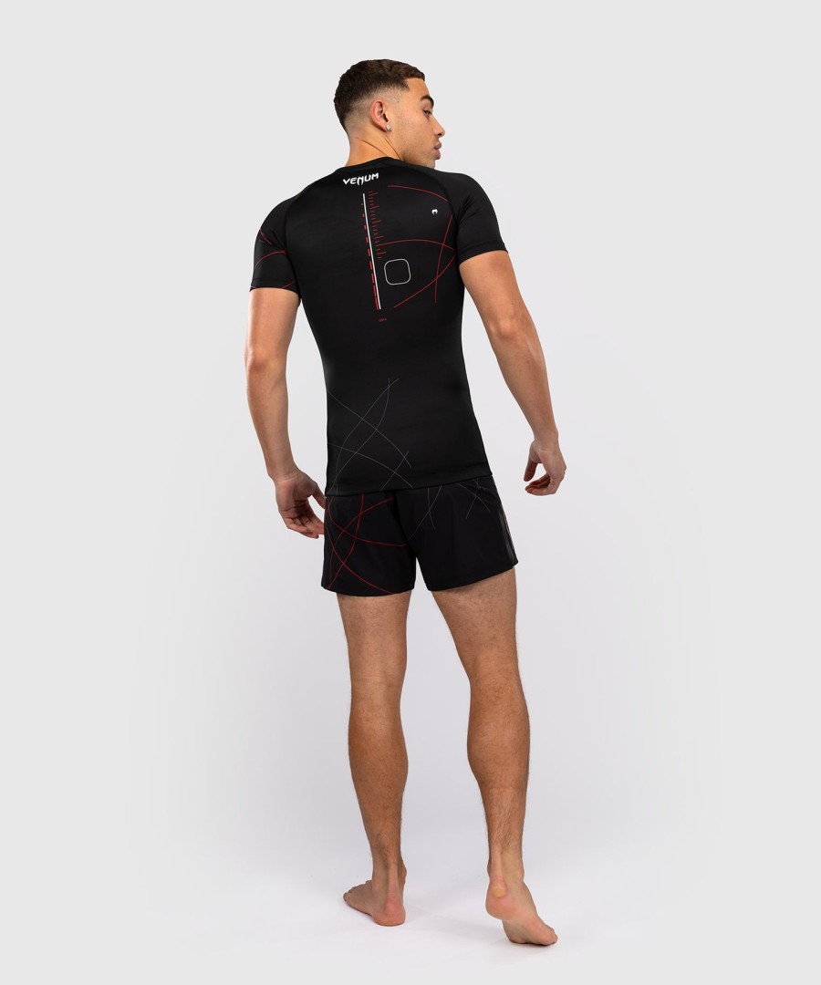 venum tactical xt kortermet rashguard - svartildrød