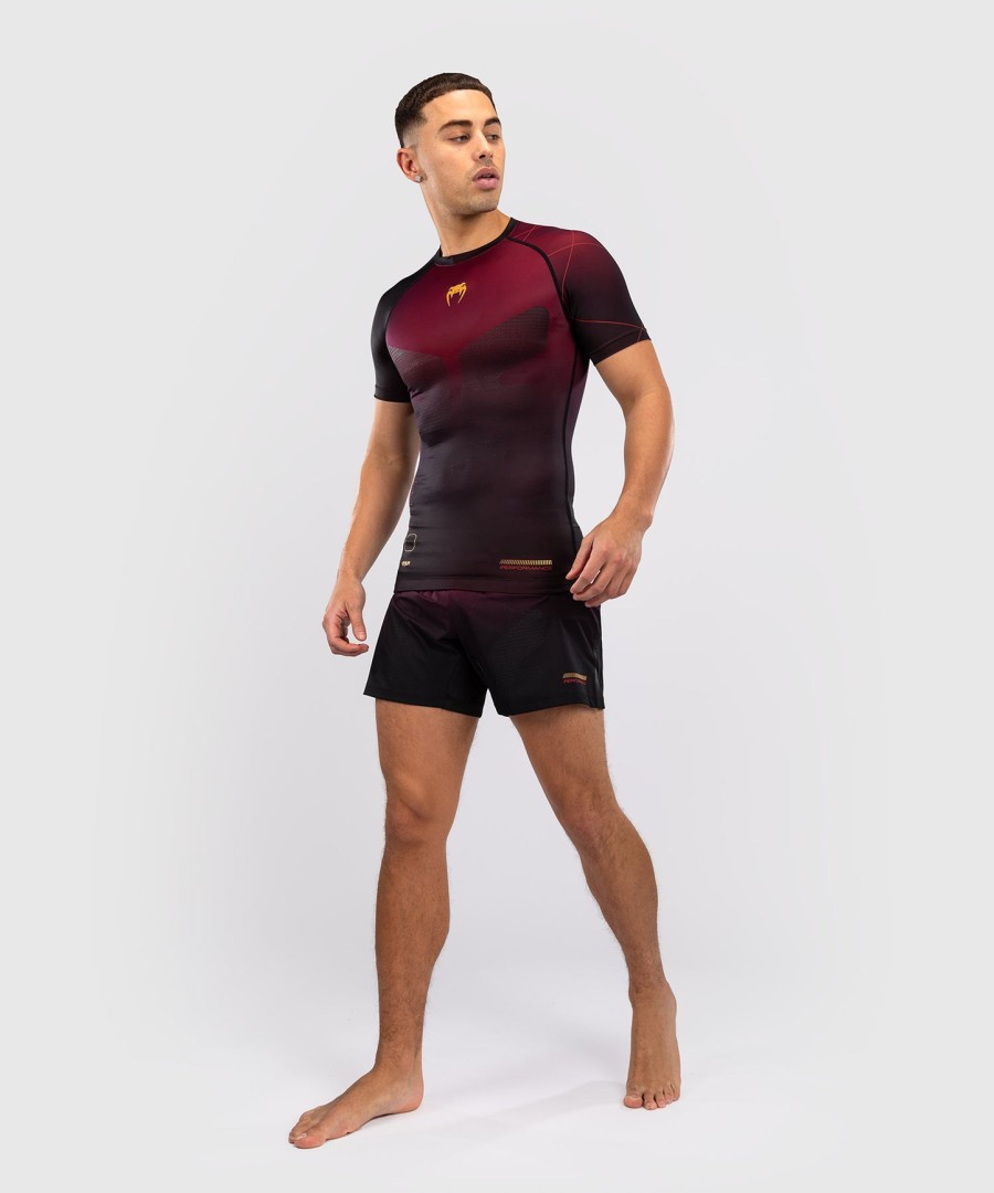 venum tactical xt kortermet rashguard - svartburgundergull