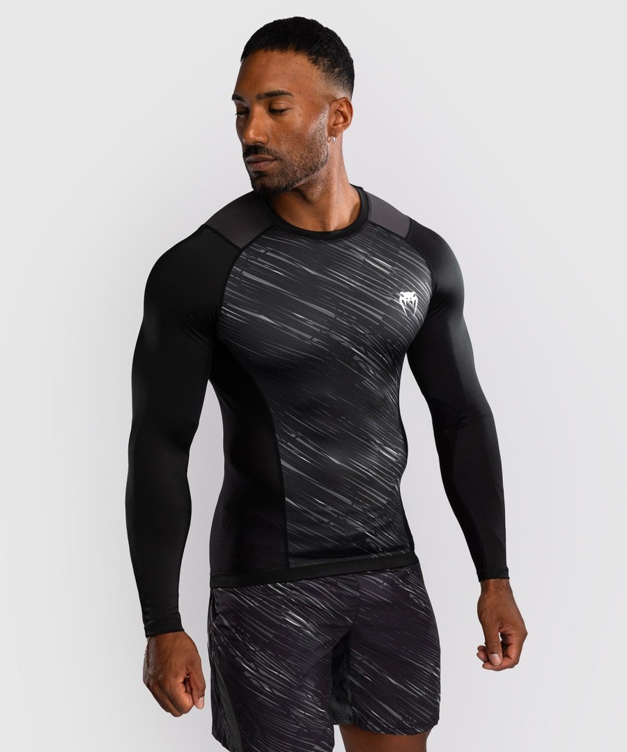 venum rapid langermet rashguard - svartstormgrå