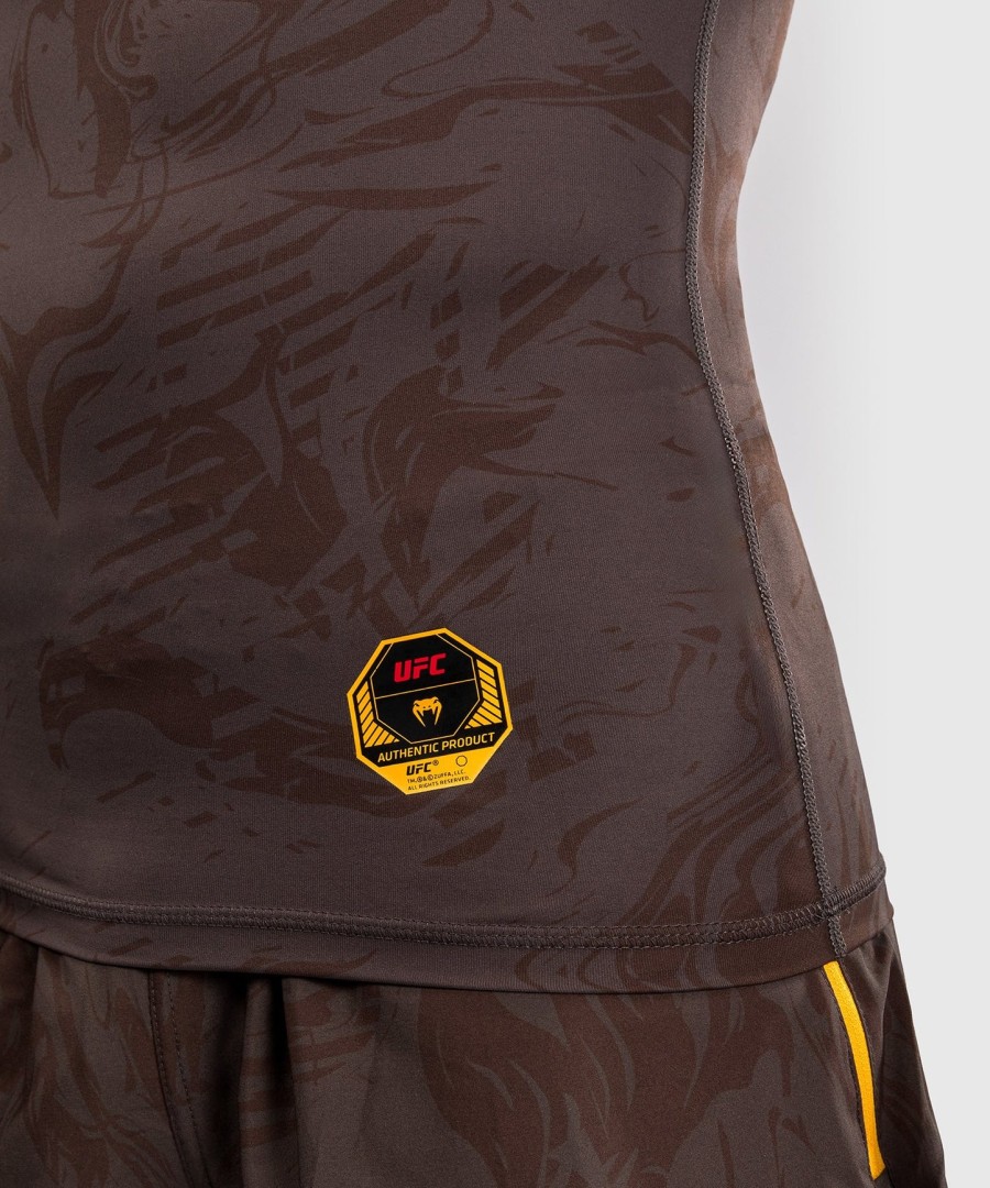 ufc fusion av venum fight week herre performance langermet rashguard - jordbrun