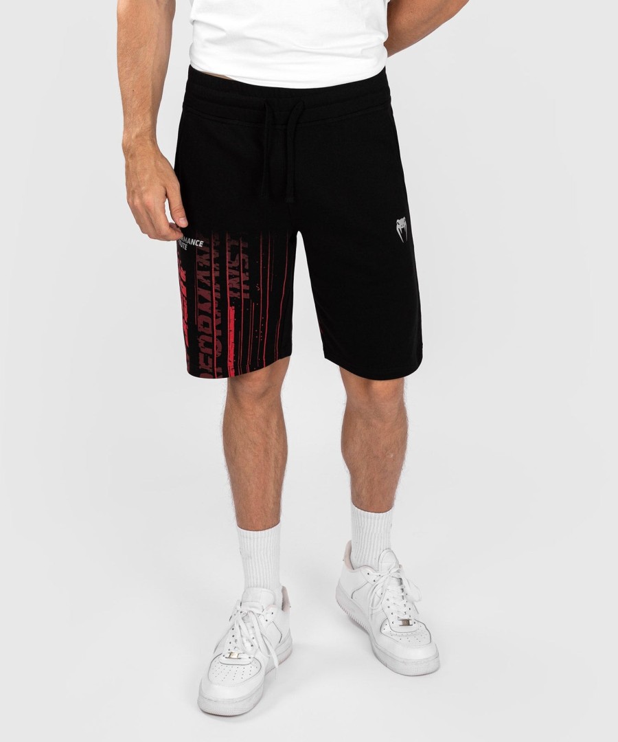 ufc venum performance institute 2.0 herre bomullsshorts - svartrød