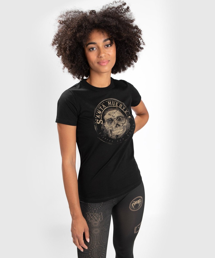 t-skjorte santa muerte dark side venum kvinne - svartbrun