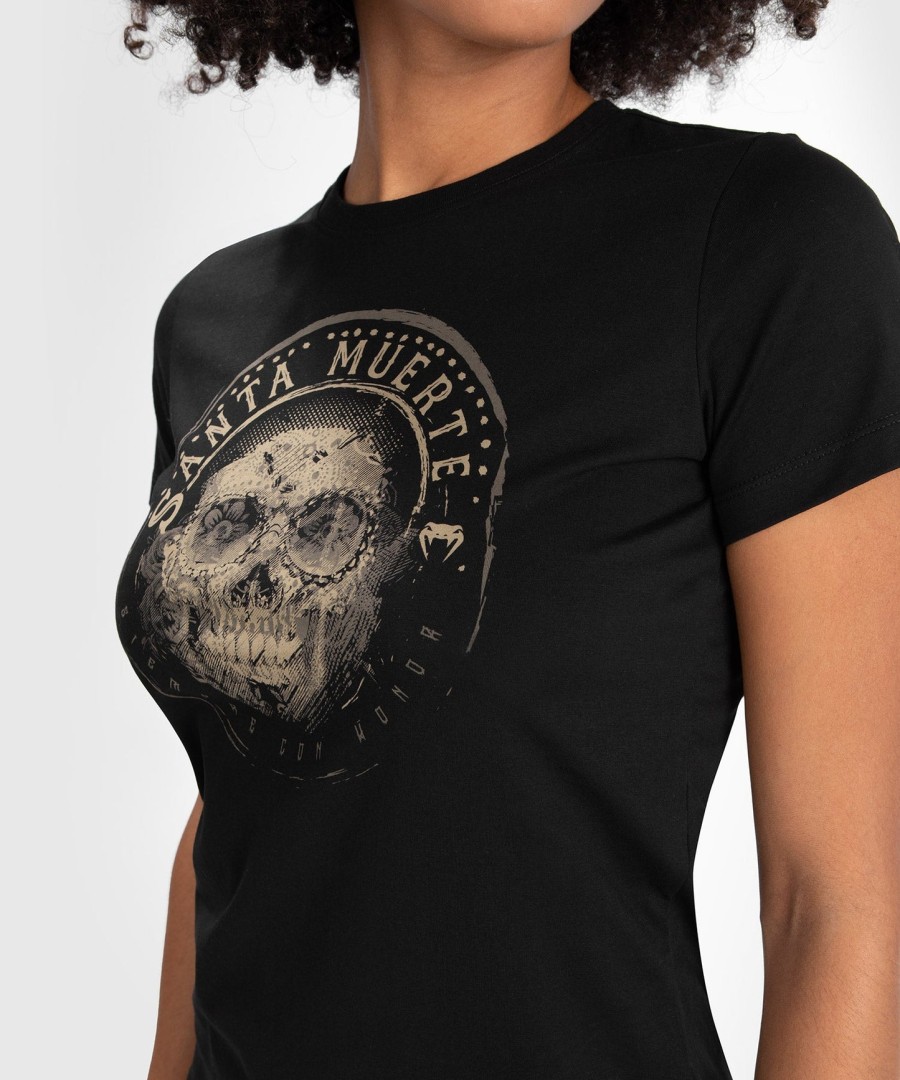 t-skjorte santa muerte dark side venum kvinne - svartbrun