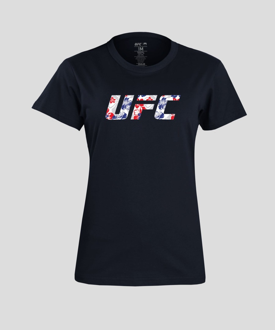 ufc unrivaled by venum marineblå max holloway t-skjorte for kvinner