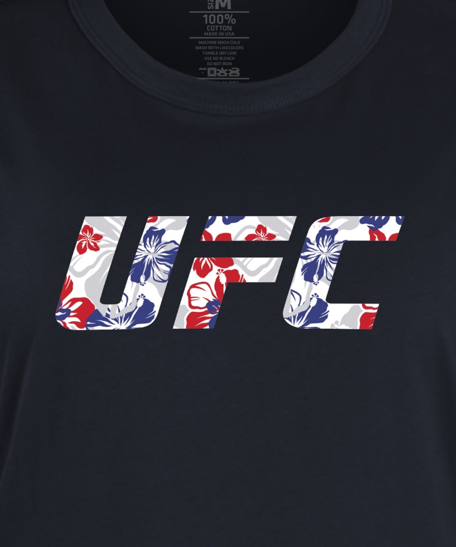 ufc unrivaled by venum marineblå max holloway t-skjorte for kvinner