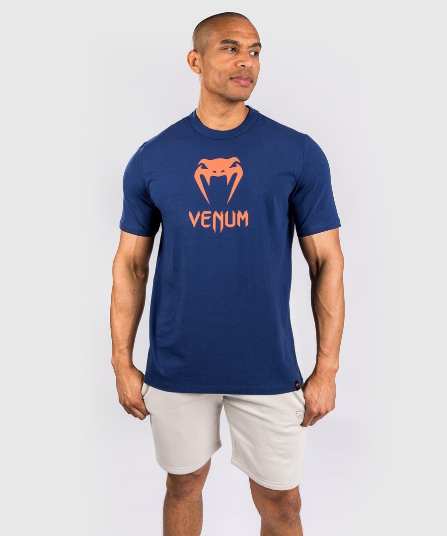 venum classic t-skjorte - marineblåoransje