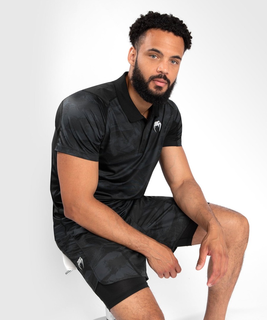 venum electron 3.0 poloskjorte - svart