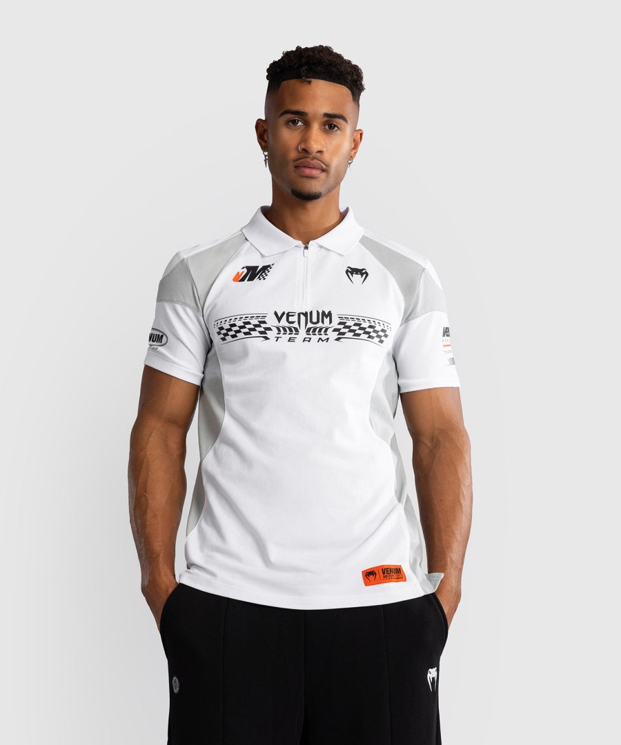 venum motorsport bomullspolo - snøhvit
