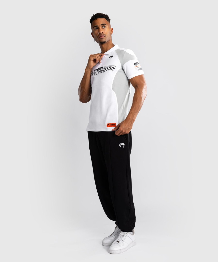 venum motorsport bomullspolo - snøhvit