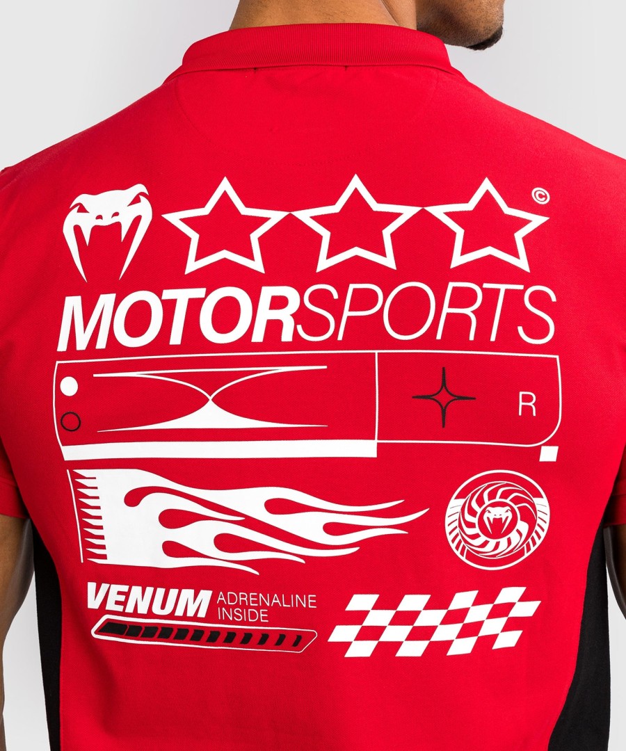 venum motorsport bomullspolo - racer rød