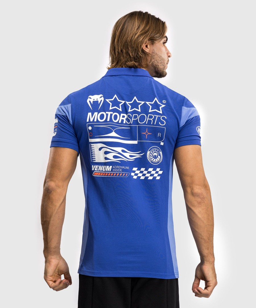venum motorsport cotton polo - kongeblå