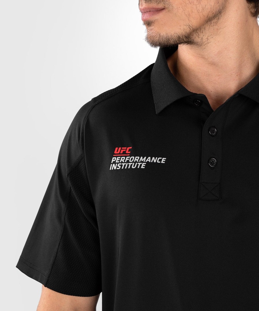 ufc venum performance institute 2.0 menn poloskjorte - svartrød