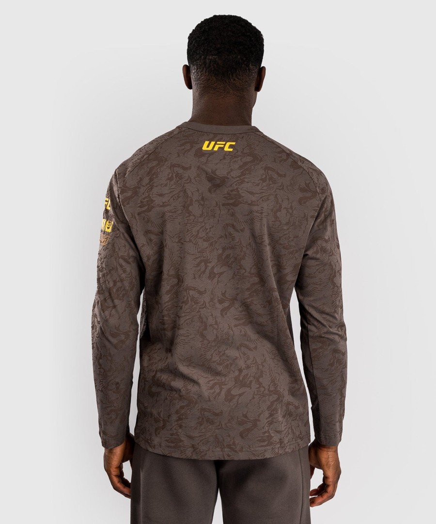 ufc fusion av venum fight week herre langermet t-skjorte - jordbrun