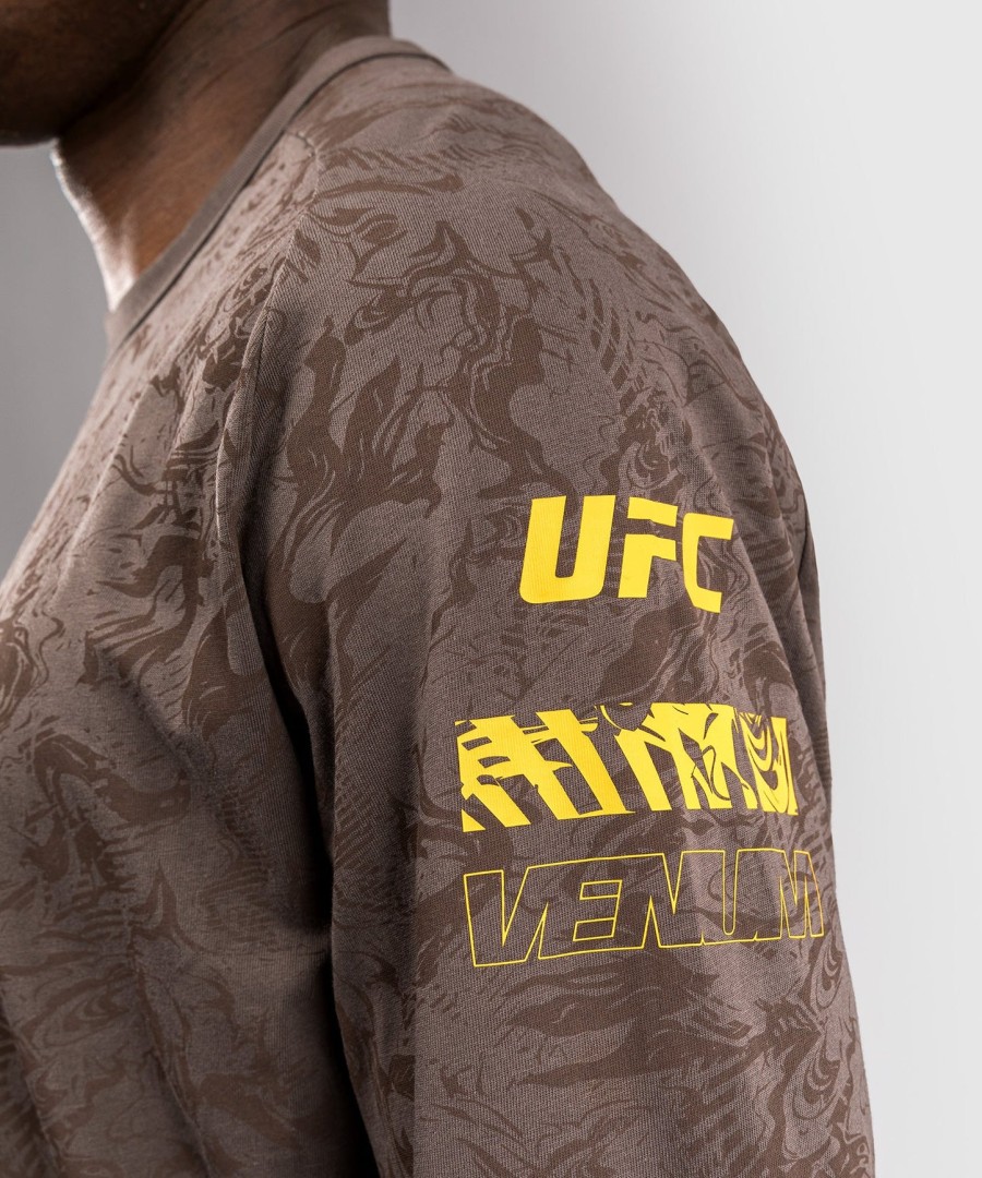 ufc fusion av venum fight week herre langermet t-skjorte - jordbrun
