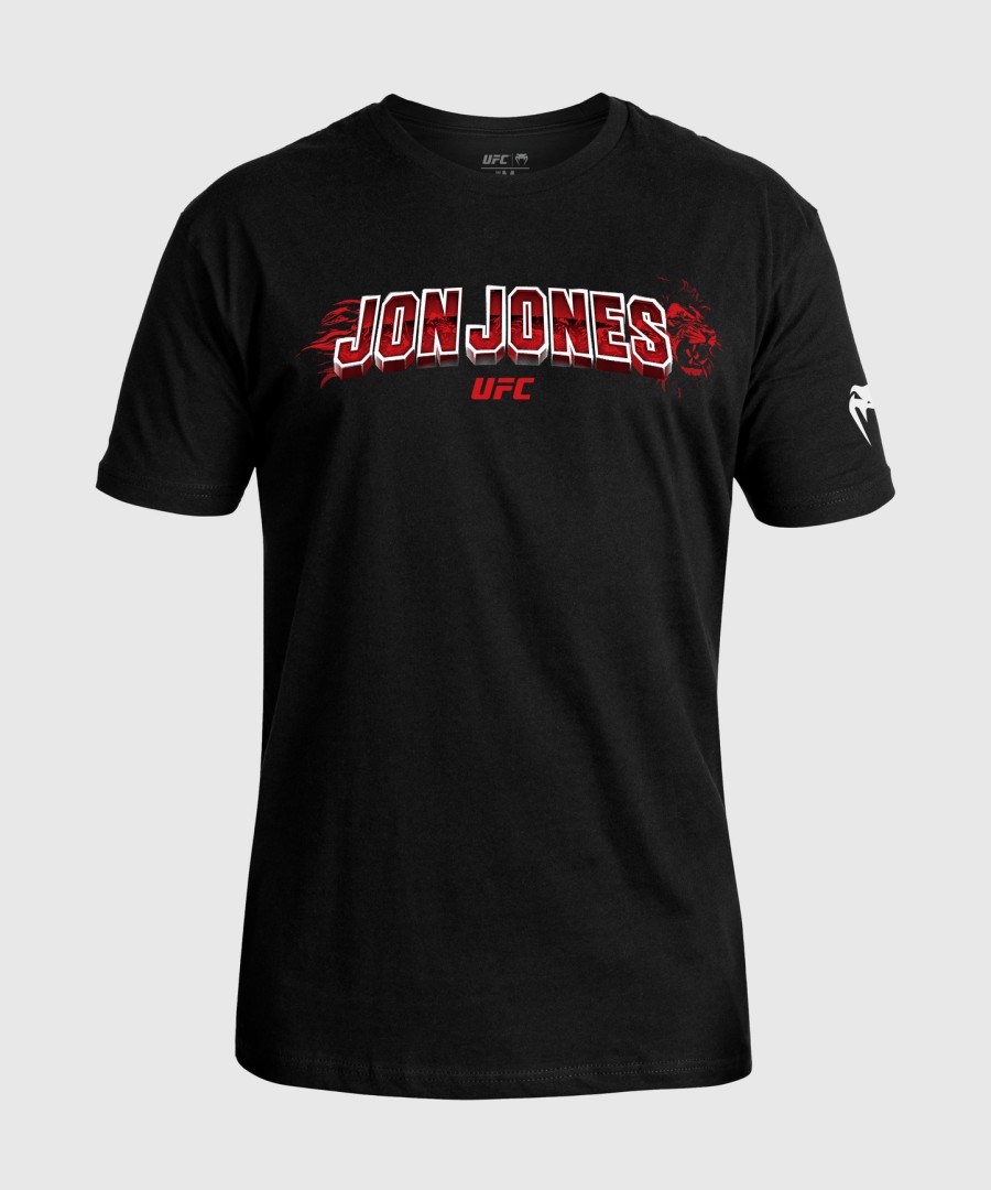 ufc unrivaled by venum svart jon jones t-skjorte for menn