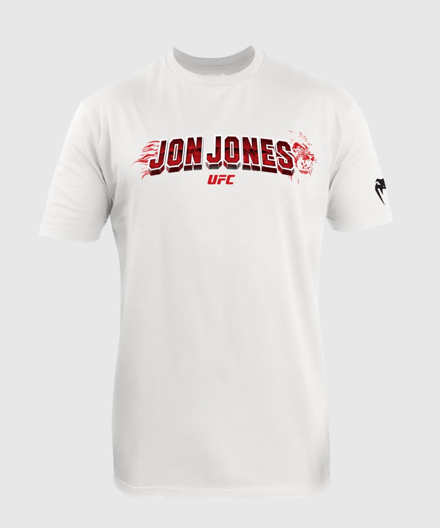 ufc unrivaled by venum hvit jon jones t-skjorte for menn