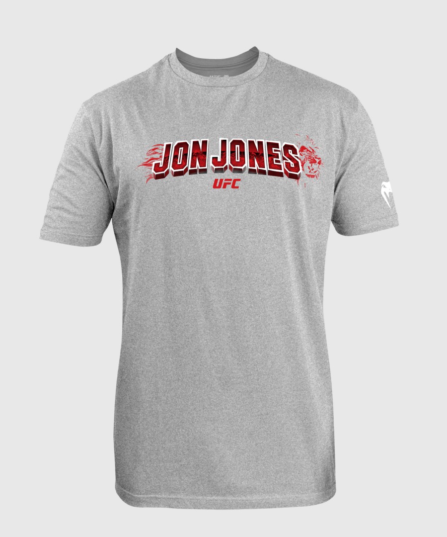 menn ufc unrivaled by venum heather grey jon jones t-skjorte