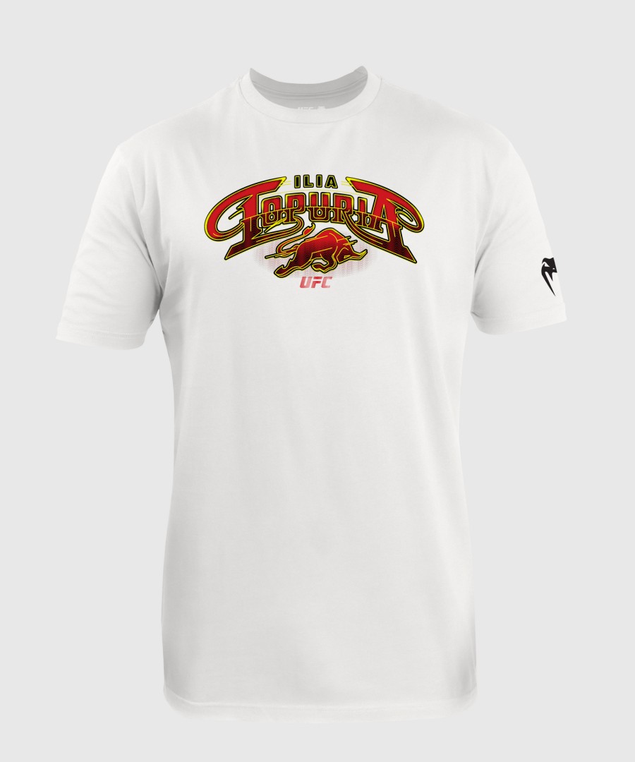 men ufc unrivaled by venum white ilia topuria t-shirt