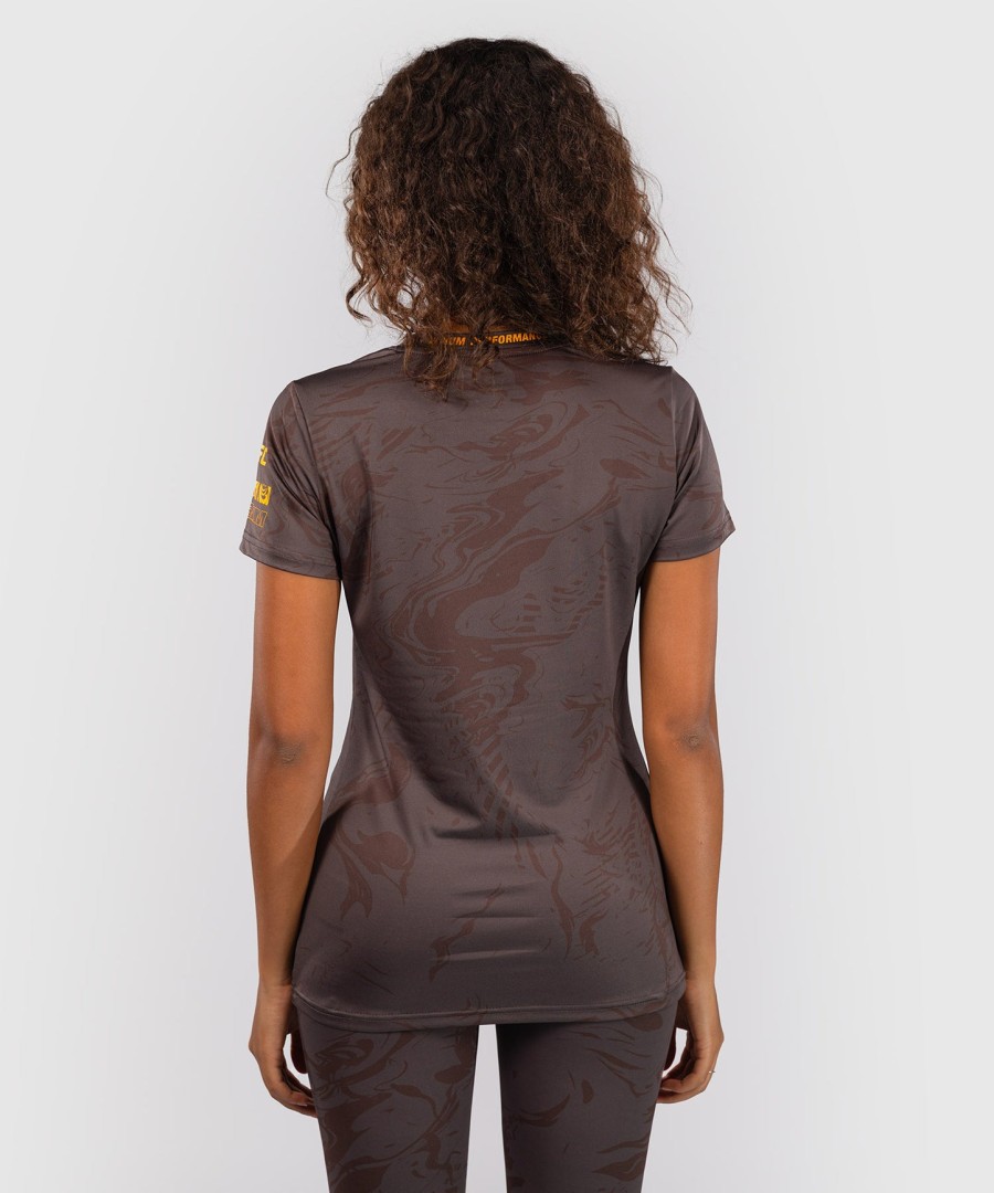 ufc fusion av venum fight week dame dry-tech t-skjorte - jordbrun