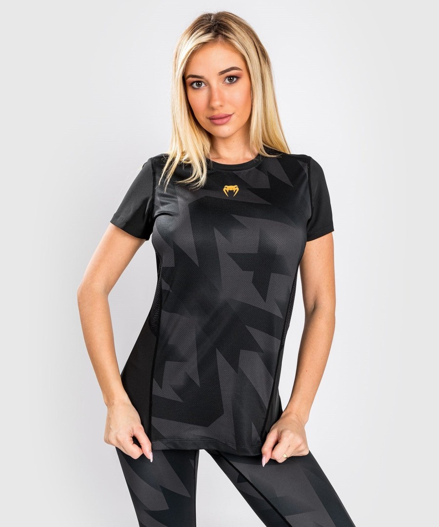 venum razor dry tech t-skjorte – for kvinner – svartgull