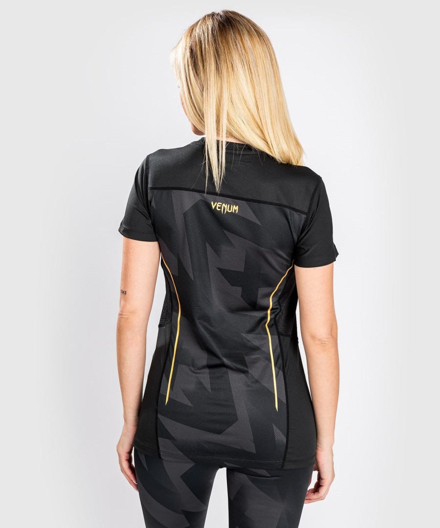 venum razor dry tech t-skjorte – for kvinner – svartgull