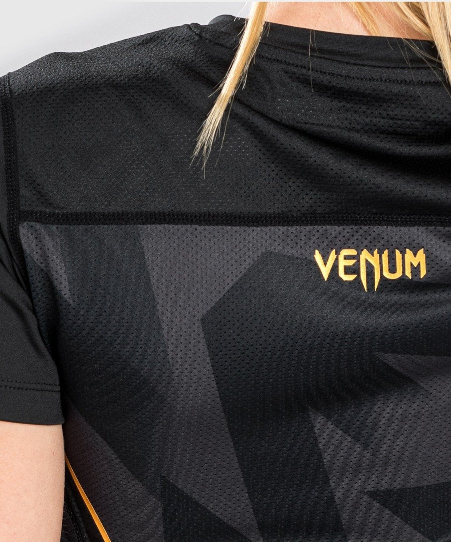 venum razor dry tech t-skjorte – for kvinner – svartgull