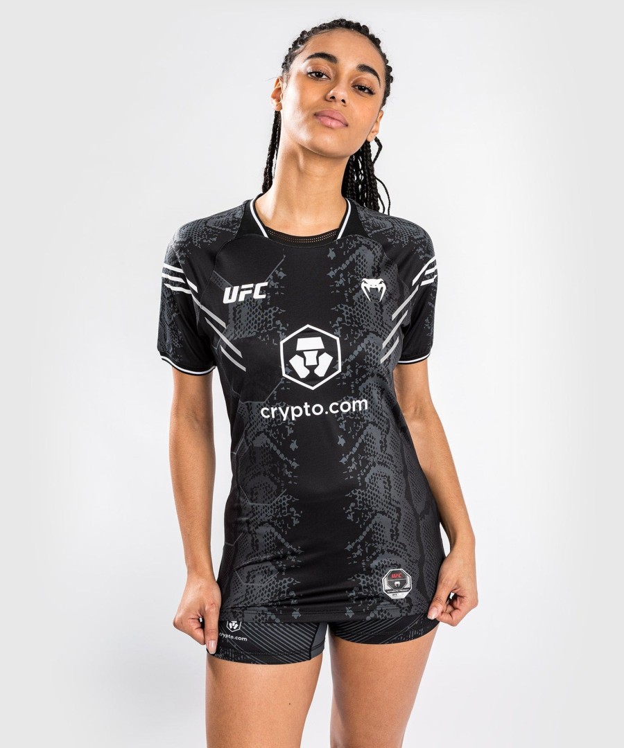 ufc adrenaline by venum autentisk fight night dame walkout-trøye - svart