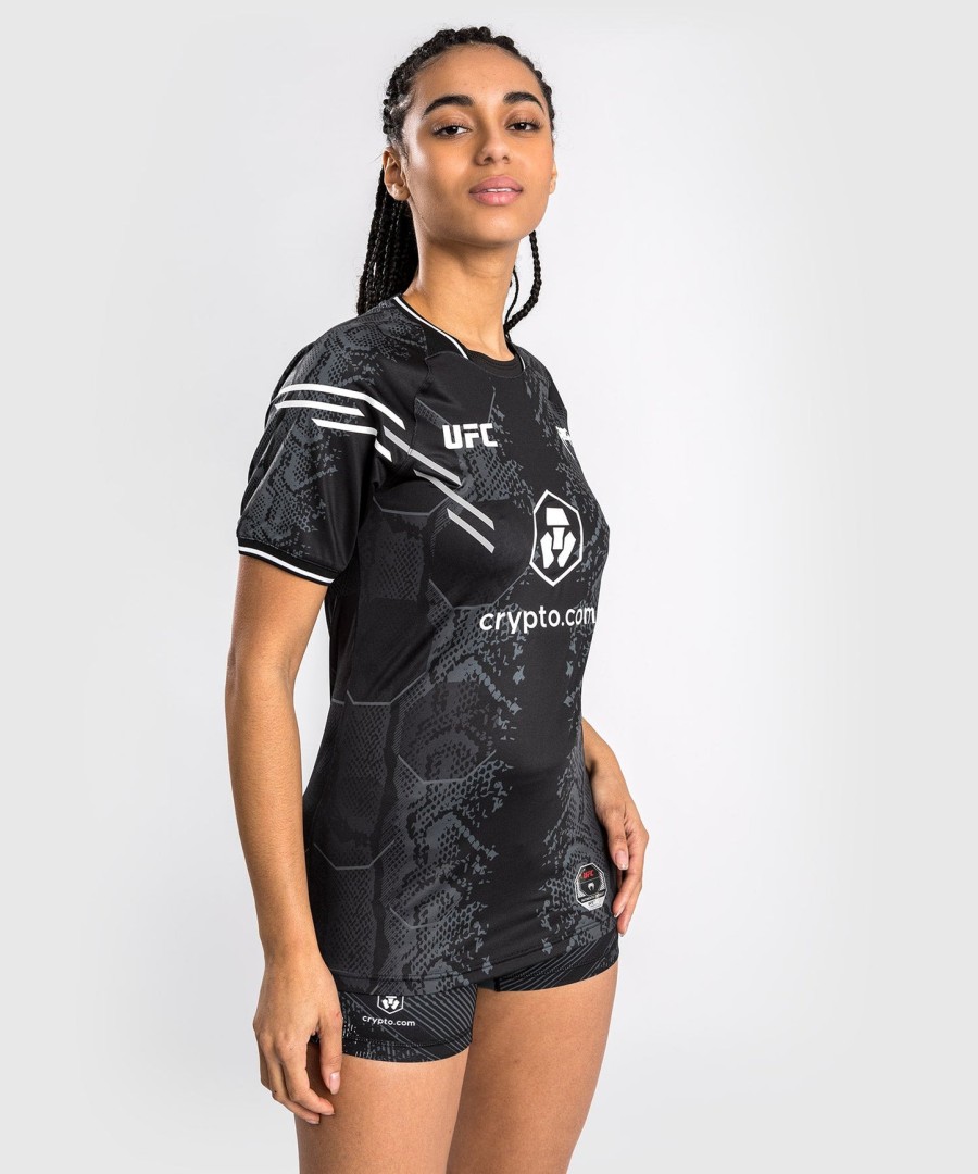 ufc adrenaline by venum autentisk fight night dame walkout-trøye - svart
