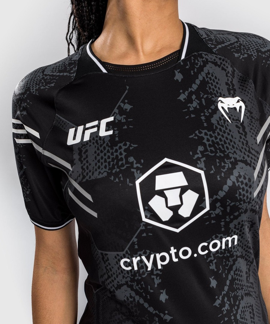 ufc adrenaline by venum autentisk fight night dame walkout-trøye - svart