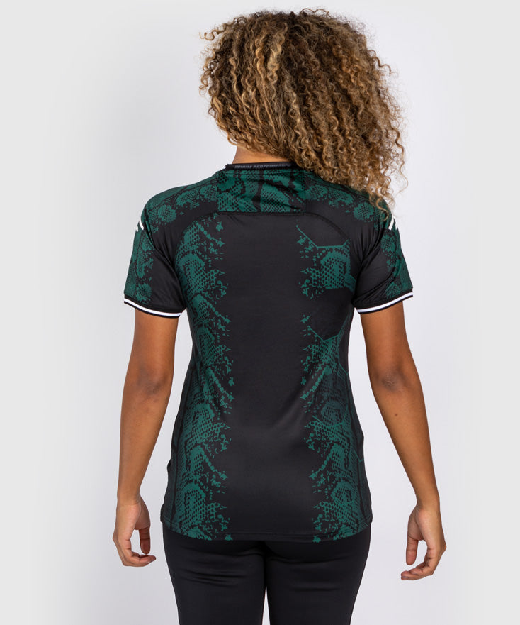 ufc adrenaline by venum autentisk fight night dame walkout-trøye - emerald edition - grønnsvart