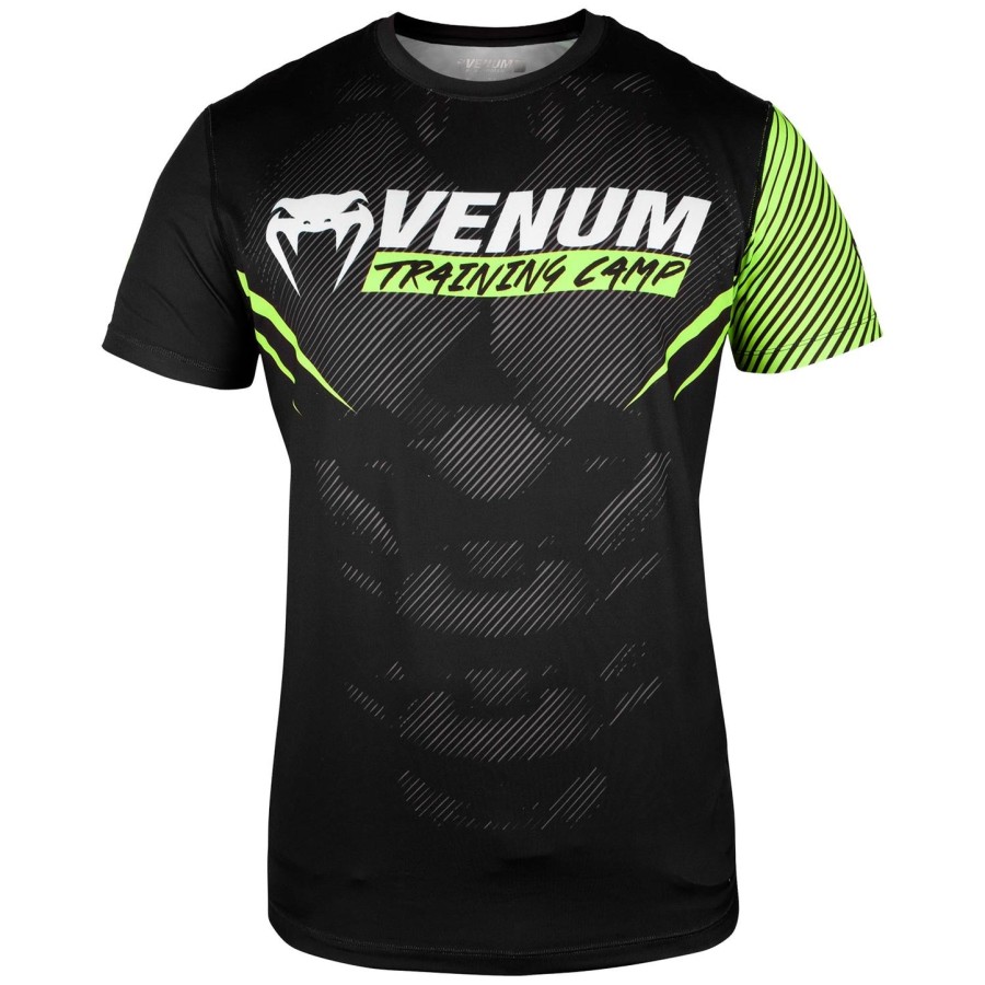 venum training camp 2.0 dry tech t-skjorte – svartneo gul – eksklusiv