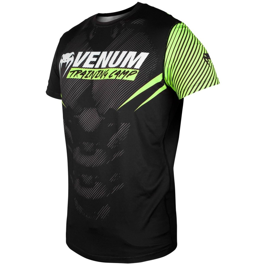 venum training camp 2.0 dry tech t-skjorte – svartneo gul – eksklusiv