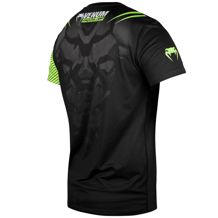 venum training camp 2.0 dry tech t-skjorte – svartneo gul – eksklusiv
