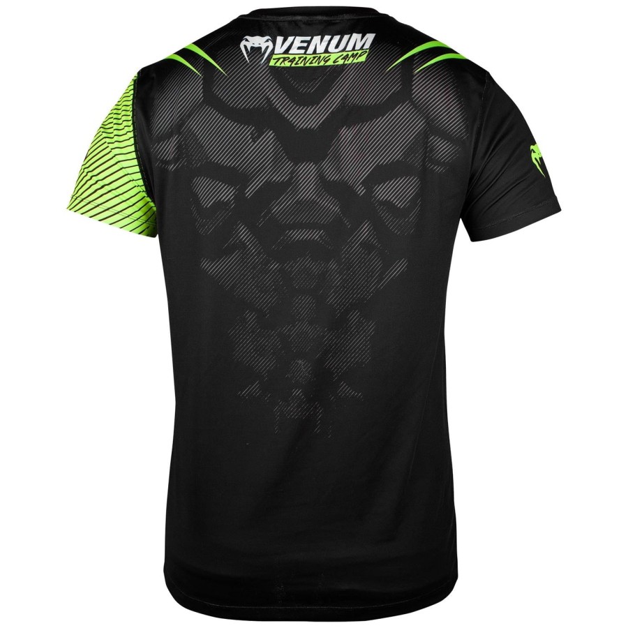 venum training camp 2.0 dry tech t-skjorte – svartneo gul – eksklusiv