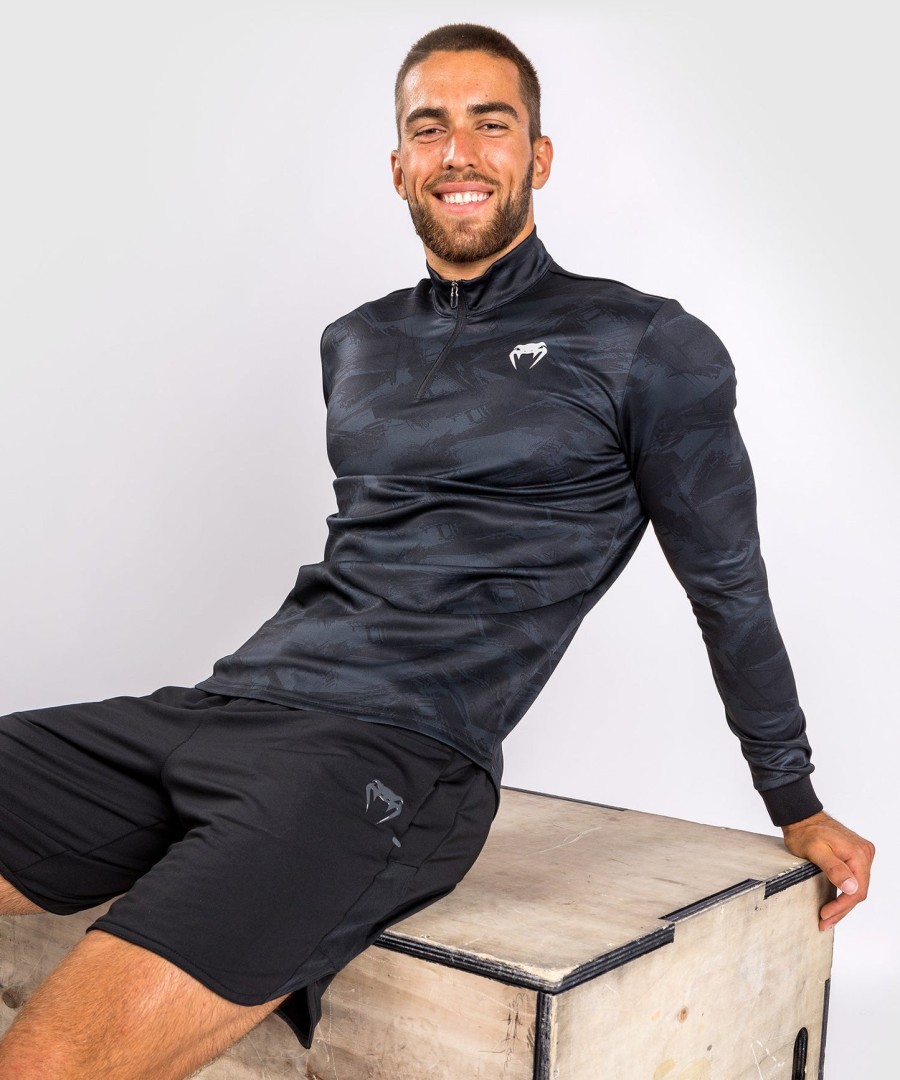venum electron 3.0 winter dry tech t-skjorte – lange ermer – svart