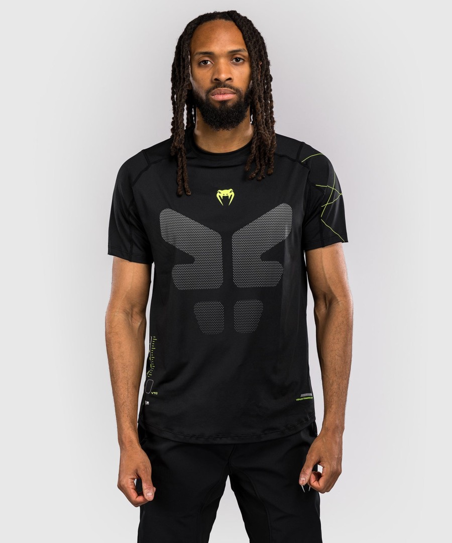 venum training camp 4.0 dry tech t-skjorte - svartneongrønn