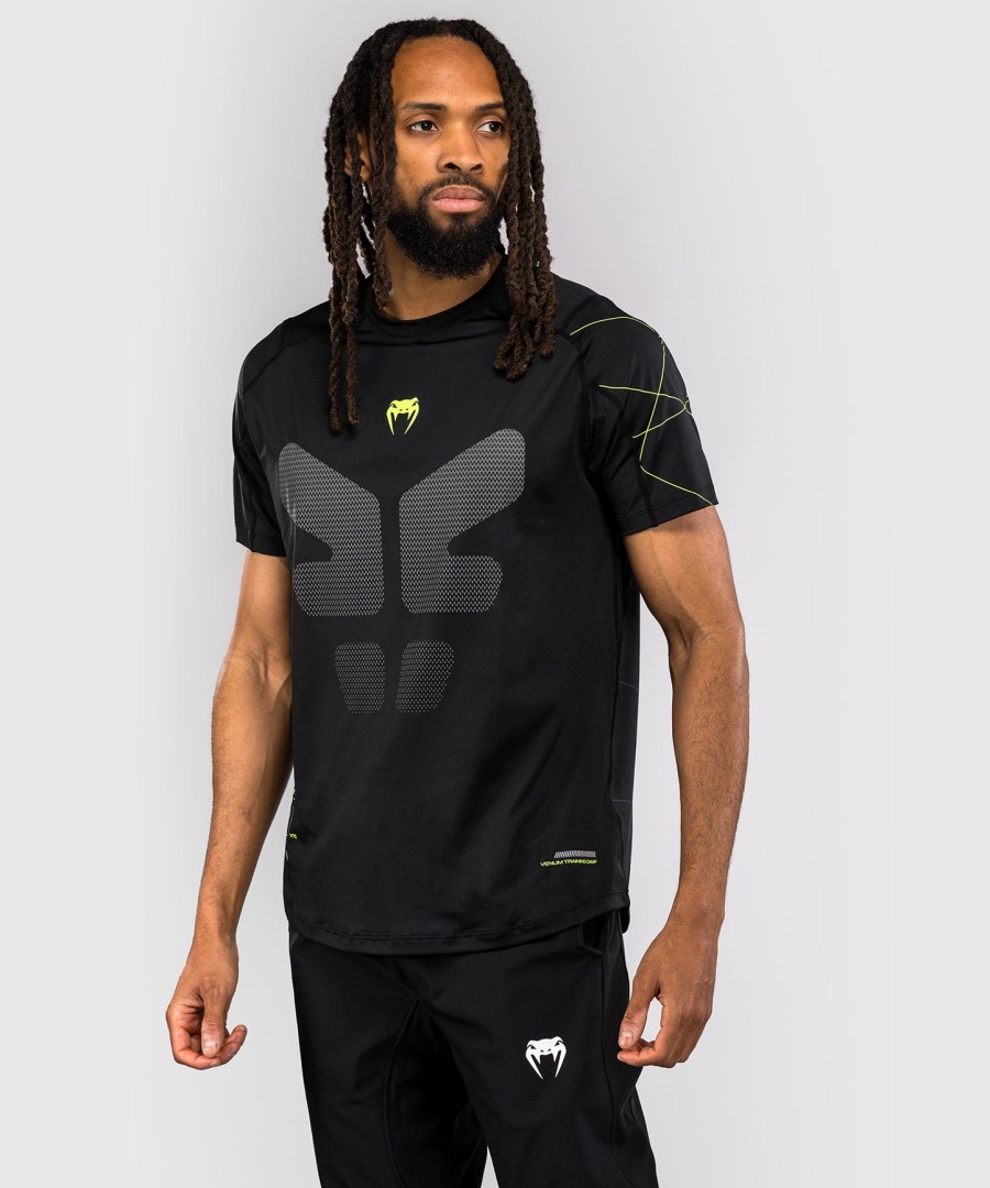 venum training camp 4.0 dry tech t-skjorte - svartneongrønn