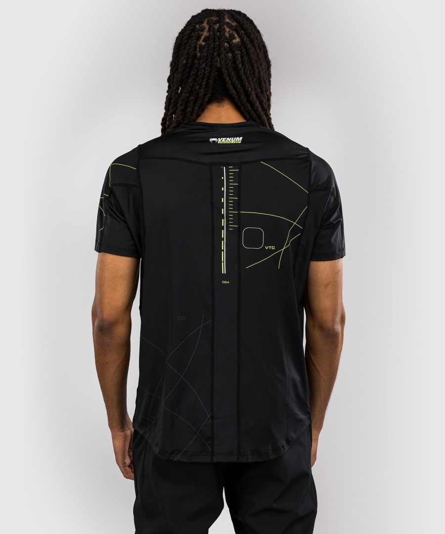 venum training camp 4.0 dry tech t-skjorte - svartneongrønn