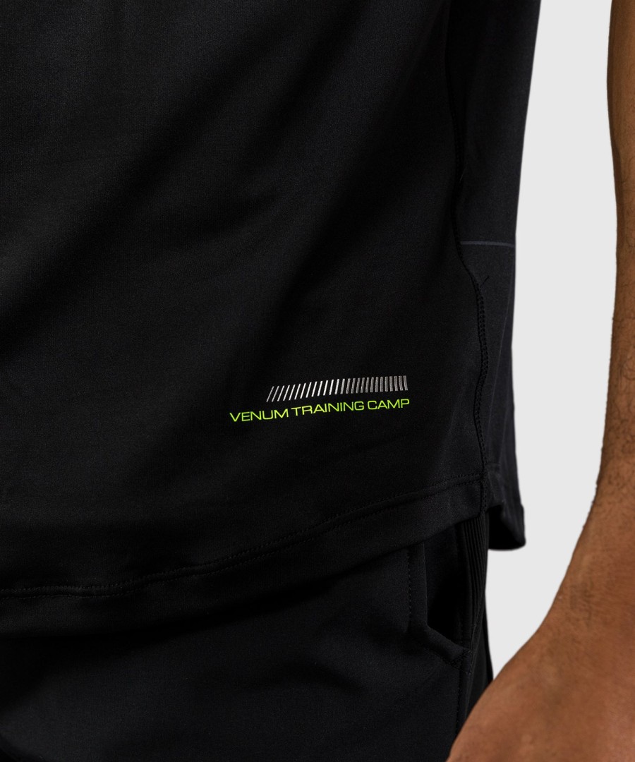 venum training camp 4.0 dry tech t-skjorte - svartneongrønn