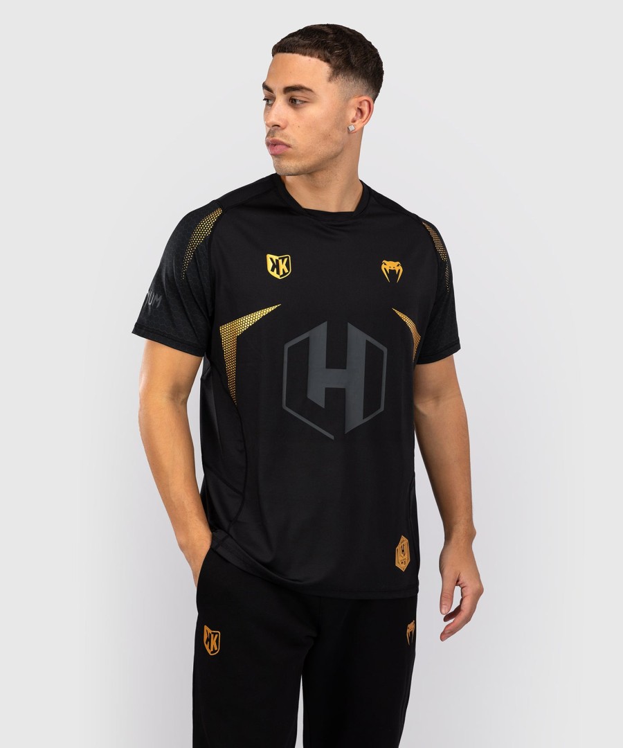 fk x venum hexagone mma t-skjorte - svartgull