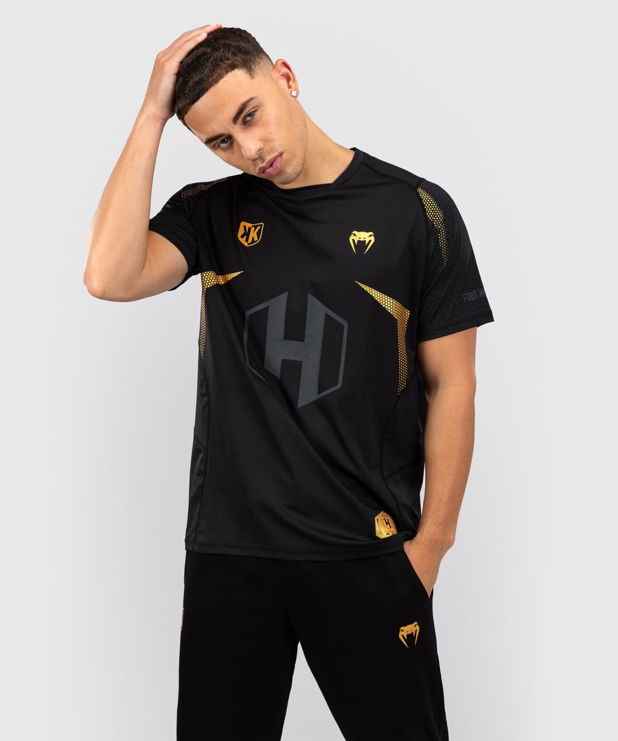 fk x venum hexagone mma t-skjorte - svartgull