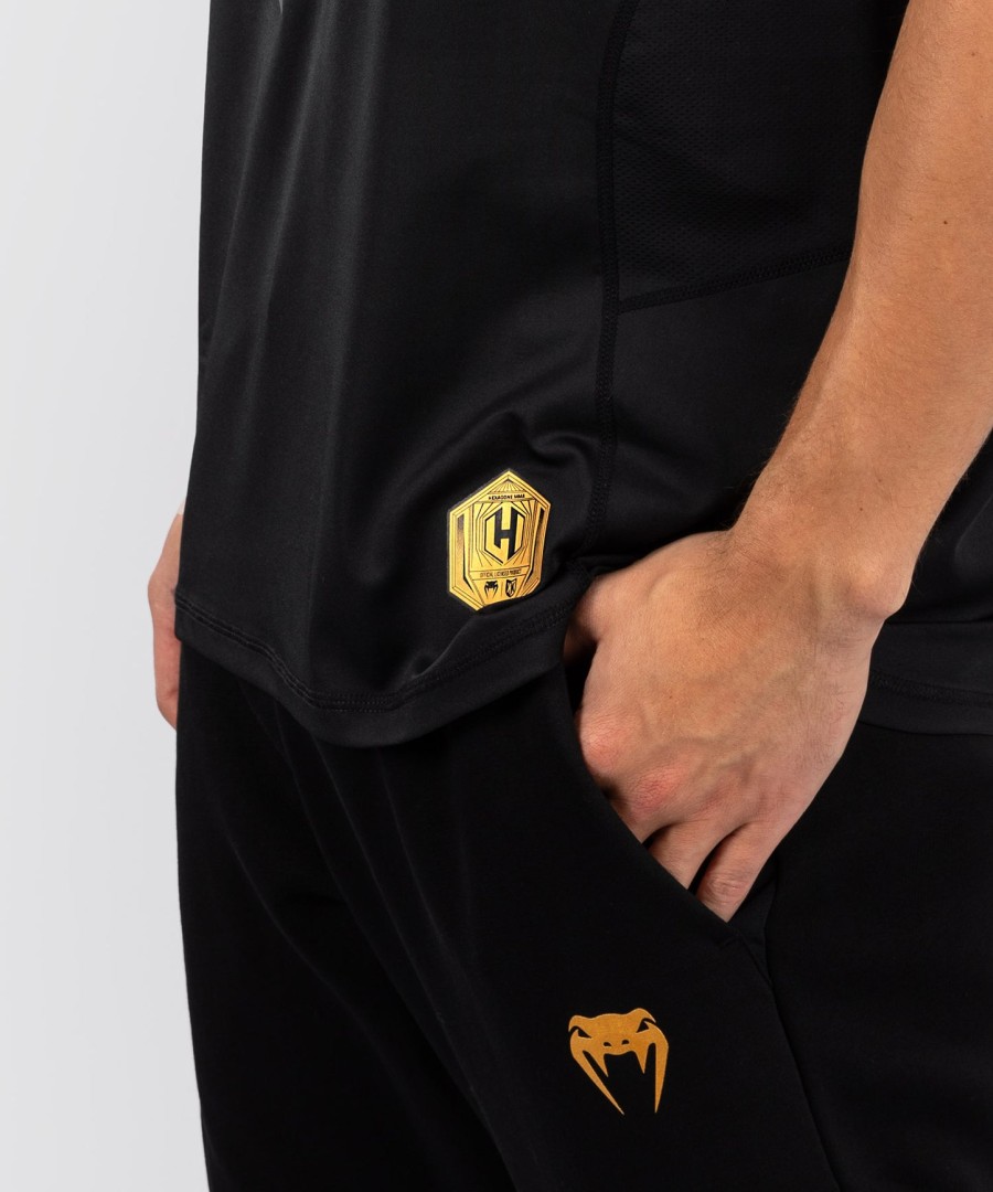 fk x venum hexagone mma t-skjorte - svartgull