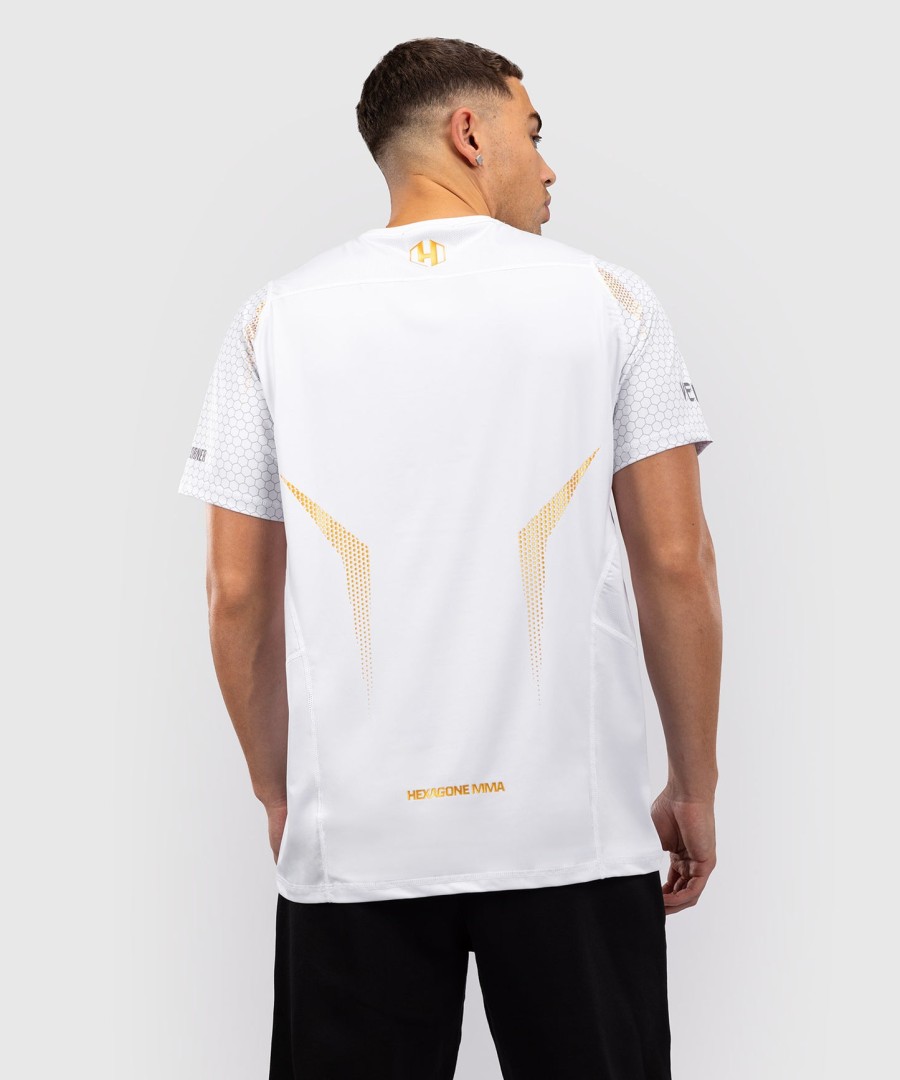 fk x venum hexagone mma t-skjorte - hvitgull